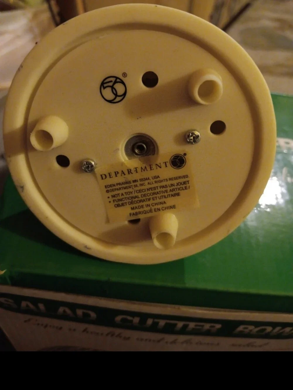 Department 56 snowbabies bee music box